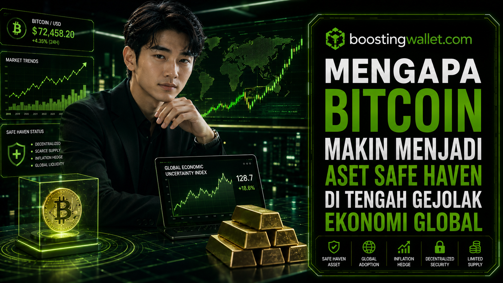 Mengapa Bitcoin Makin Menjadi Aset Safe Haven di Tengah Gejolak Ekonomi Global